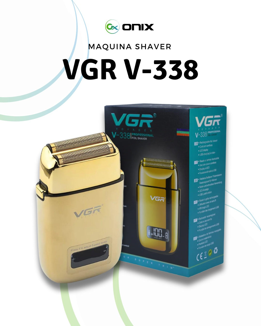 MAQUINA SHAVER PROFESIONAL VGR V - 338