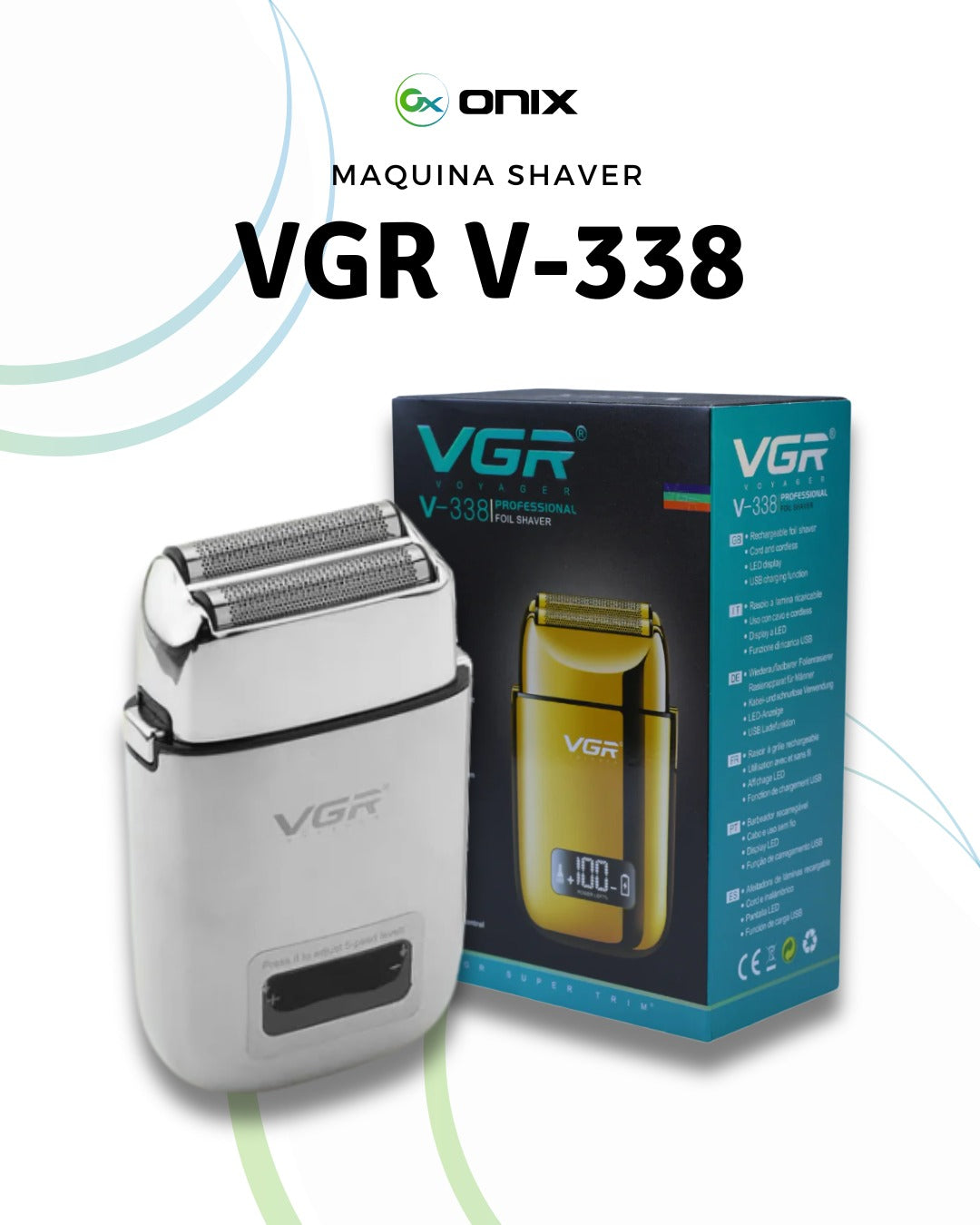 MAQUINA SHAVER PROFESIONAL VGR V - 338
