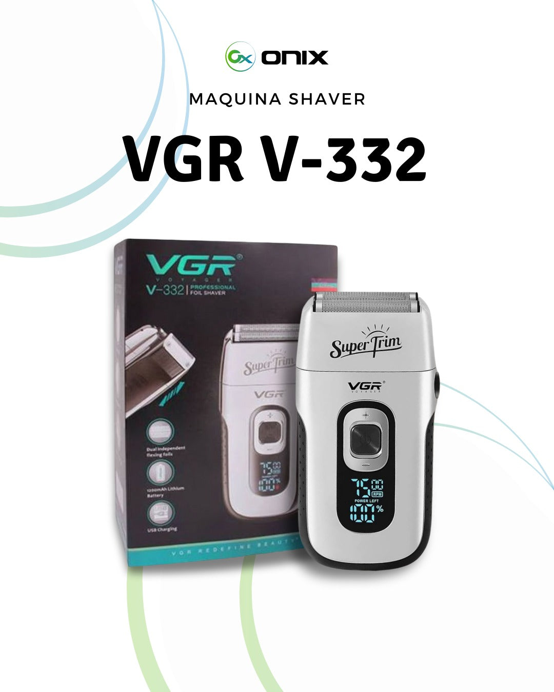 AFEITADORA SHAVER VGR V -332