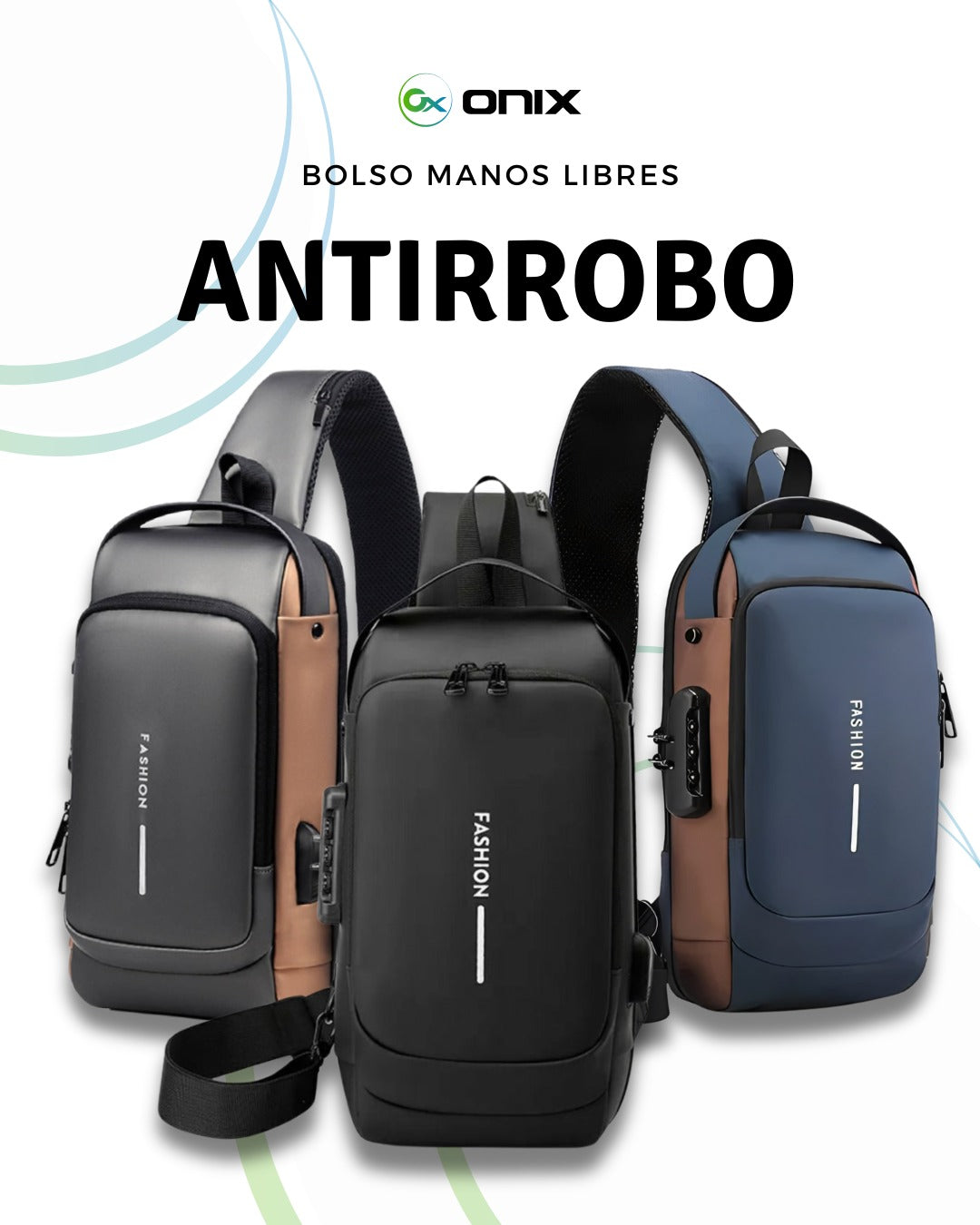 BOLSO MANOS LIBRE ANTI-ROBO FASHION